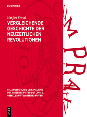 cover image of Vergleichende Geschichte der neuzeitlichen Revolutionen